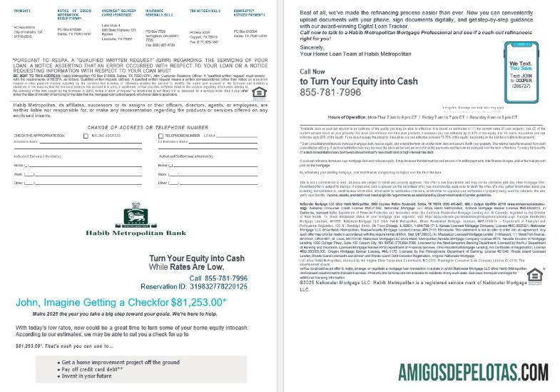 Declaração de empréstimo hipotecário metropolitano Habib do Paquistão em formatos Word e PDF, 4 páginas 3 4 exemplo